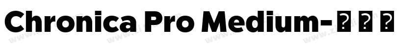 Chronica Pro Medium字体转换